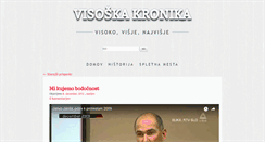Desktop Screenshot of kronika.visoko.si